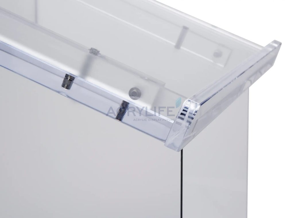Bục phát biểu mica Acrylife mờ có kệ bên trong ảnh 3