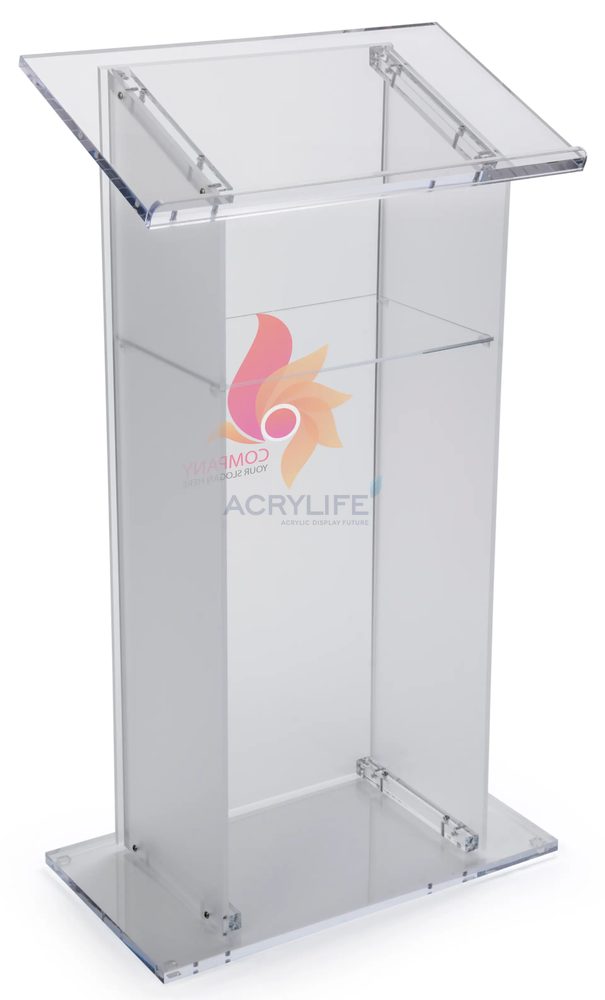 Bục phát biểu mica Acrylife panel in UV tùy chỉnh