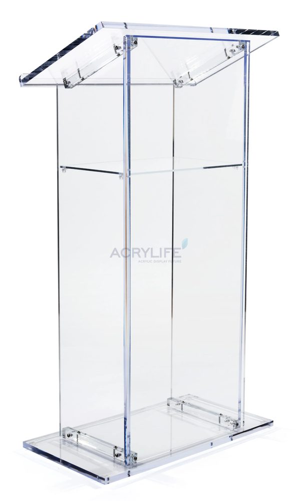 Bục phát biểu mica Acrylife đặt sàn trong suốt