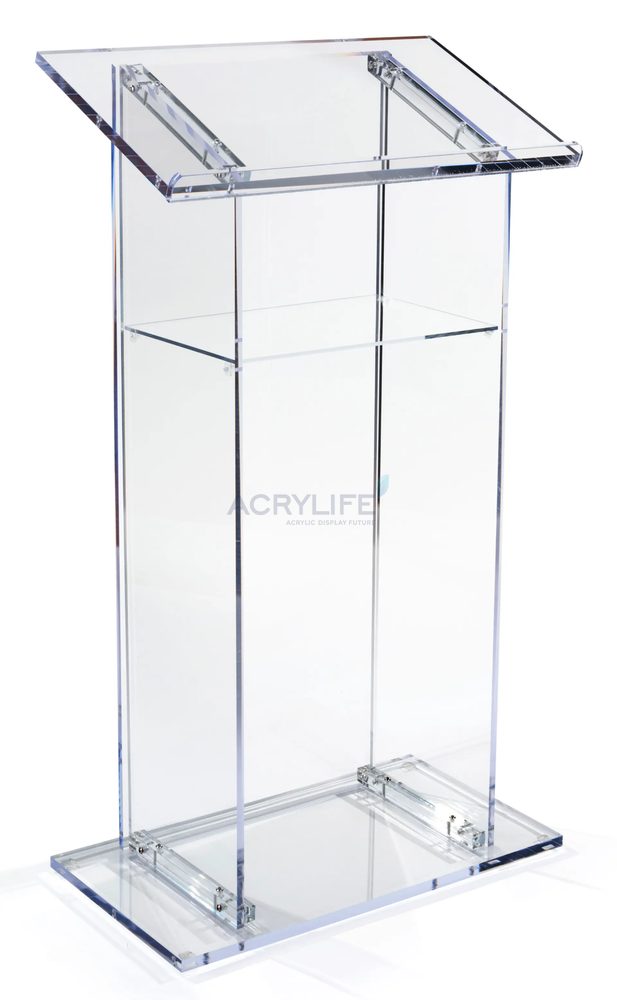 Bục phát biểu mica Acrylife đặt sàn trong suốt ảnh 2