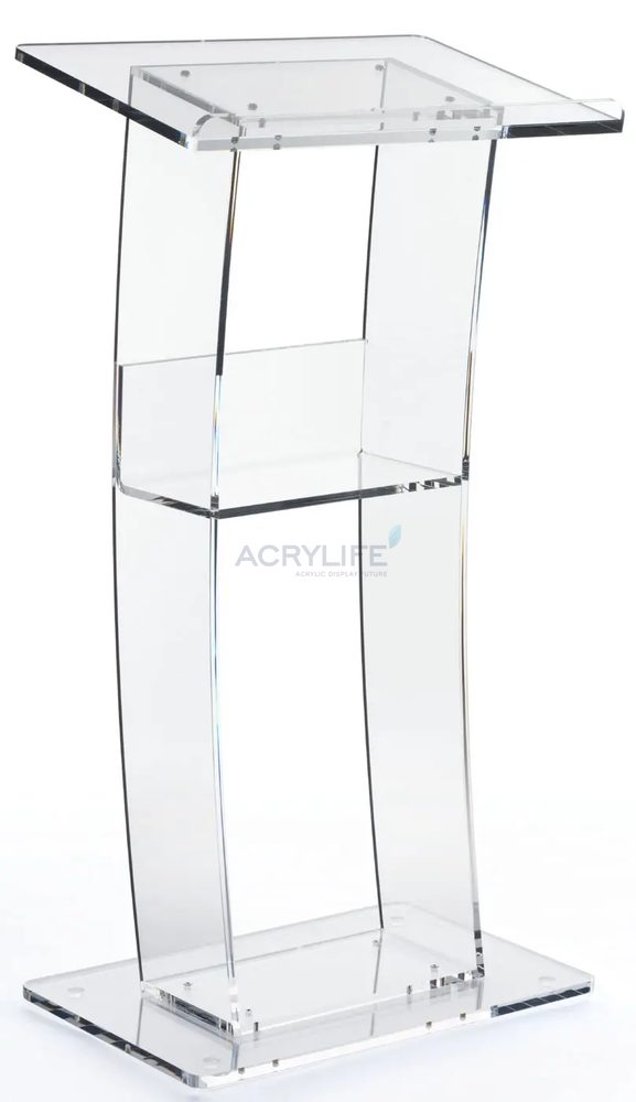 Bục phát biểu mica Acrylife đặt sàn ảnh 2