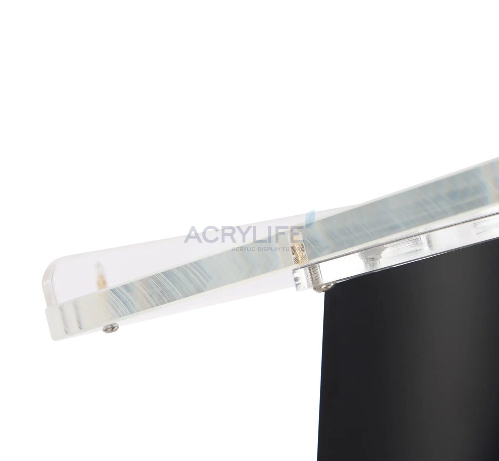 Bục phát biểu mica Acrylife đen – mặt trước mica mờ ảnh 3