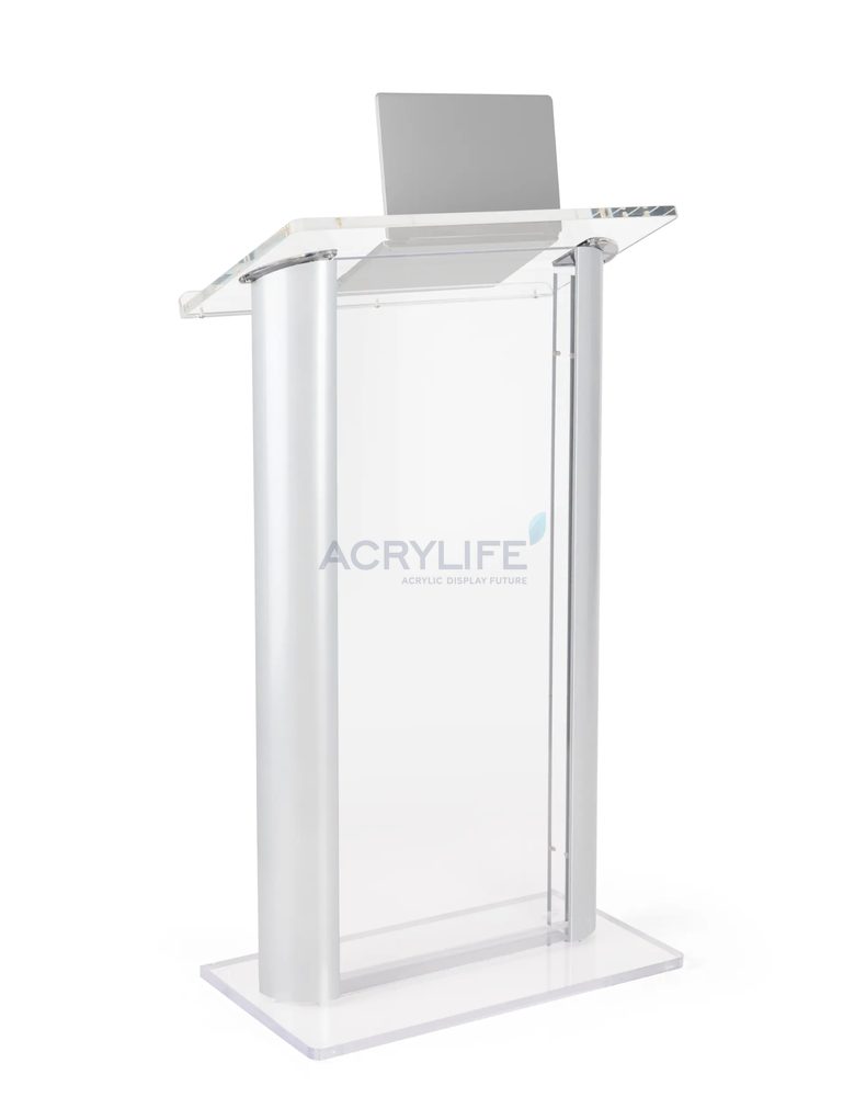 Bục phát biểu mica Acrylife nhôm hiện đại