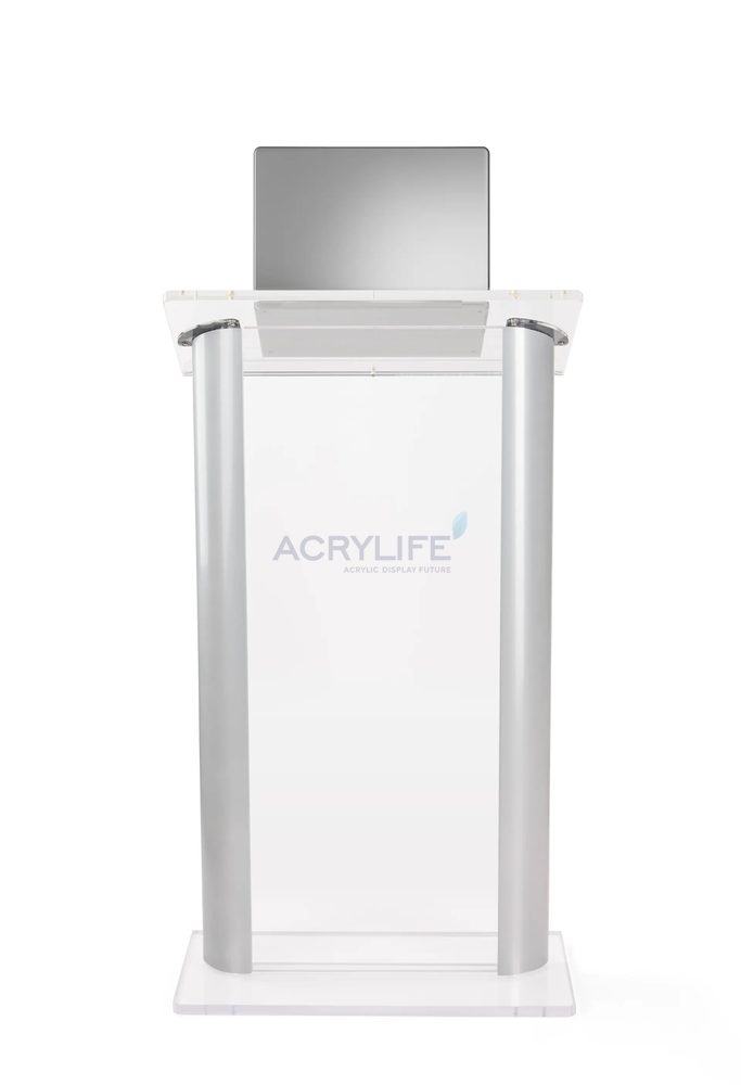 Bục phát biểu mica Acrylife nhôm hiện đại ảnh 3